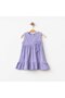 Girl's Cotton Dress Gift Baby Girl Bow Dress Purple/Natural/Water Green (6 Months–3 Years) - 3