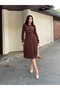 Heart Embroidered Stylish Knit Dress - 2