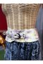 Handmade Phobos Pastel Patterned Genuine Leather Belt, Women's Belt, Dress Belt, Trouser Belt, Coat Belt, Waist Belt, Corset Belt - 5