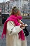 Alessa Scarf Soft Textured Shoulder Shawl (Fuchsia Pink) - 2
