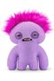 Hairy Super Soft Zuru Fuggler Hairy Fuggs Plush Toy Squidge Mohawk Purple 22cm - 5