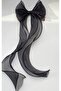 Black Organza Tulle Bow Hair Clip
