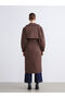 Vizyon New Season Double Breasted Collar Women's Trench Coat - 7