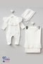 Baby Girl 3-Piece Hospital Discharge Set with Valon Collar