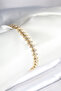Brass Gold Color Zircon Stone Pea Model Women's Bracelet Tj-Bb8024