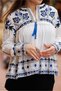 White Color Embroidered Bohemian Jacket - 5