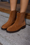 Hella Women's Taba Genuine Leather Suede Back Zipper Rubber Detail Boots - 2