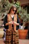 Orange Color Bohemian Style Vest - 2