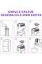 ماكينة تحضير القهوة الباردة MAFO سعة 27 أونصة، فلتر دقيق 350 شبكة، مانع للتسرب، تصميم قابل للإزالة، تريتان، أسود - 5