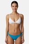 Women Solid Bikini Bottom, Turquoise