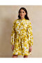 Women Yellow Printed Mini Dress