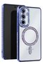 Mtxdpn Samsung Galaxy S25 Case Joke Glitter Magneticsafe Case (141900) - Blue