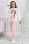 Female Child Butterfly Printed Brush Two Thread Transitional Cloth Full Mold Suit - 2