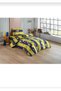 Single Fan Pattern Duvet Cover Set + 1 Pillow Case - 3