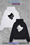 Couple Combination Sweatshirt Set – 3 Thread O Oversized Cat Pattern Hoodie Unisex