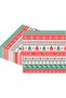 1 Pack (20 Pieces) Red White Green Snowflake Pine Tree Patterned Napkins Christmas Ornament
