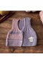 Baby Hand Knitted Vest Lilac -Pink Glitter Thread Lamb Embroidery Decoration 0-9 Months