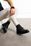 Men's Genuine Leather Eva Sole Lace-Up Waterproof Thick Sole Boots - 4