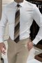 Slim Fit Special Production Water Repellent Stain Resistant Nano Care White Shirt (Waterproof) - 5