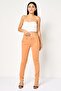 Women Regular Fit Solid Chino Pants, Light Brown - 4