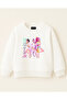 KPOP Demon Hunters Huntrix Zoey Rumi Mira Printed Oversized Unbrushed Long Sleeve Girls' Sweatshirt - 2