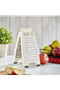 Kartanır Grater Qlux Stainless Steel Grater with 2 Different Blades for Home, Workplace, Camping, Caravan Grater L-00738 Ecru