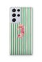 Samsung Galaxy S21 Ultra Compatible Seahorse Patterned Transparent Phone Case
