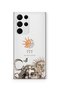 Samsung Galaxy S24 Ultra Compatible Sun and Moon 777 Pattern Transparent Phone Case