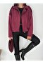 Oversized Suede Jacket with Epaulet Detail - 6
