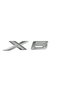 BMW X6 trunk emblem, chrome silver