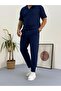 Men's Lycra Twill Ottoman Fabric Polo Collar Tshirt-Pants Set of 2 - 3