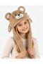 Cute Bear Plush Hat with Moving Ears Beanie Soft Plush Fun Hat for Kids 8-16Years - 4