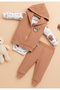 100% Cotton 3-Piece Baby Boy Set (Snap Fastener Bodysuit + Vest + Bottoms) - 2