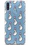 Samsung Galaxy A11 / M11 Compatible Finger Heart Pattern Transparent Phone Case