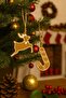 New Year Tree Ornament Set 5 Pieces Gold-White Decorative Ornaments Christmas Decor Christmas - 2