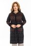 New Model Ethnic Pattern Hooded and Zippered Women's Cardigan 2308-Black - 2