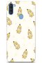 Samsung Galaxy A11 / M11 Compatible Banana Costume Cat Pattern Transparent Phone Case