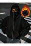 Masked Fleece Cardigan – Modern Ninja Style – a Must-Have for Winter