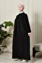Floral Print Round Robe Mother Hijab Dress - 2