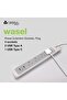 سلك تمديد رافيد 3 أمتار، 4 مقابس، 3250 واط، 2 × USB-A، 1 × USB-C (WA50002) - 4