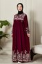 Straight Robe with Button Front Viscose Fabric Tessiture Clothing Mother's Dress Prayer Dress - 5