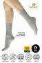 Original Unisex 2 Pairs Anti-Slip Socks for Hajj Umrah Tawaf Socket Model Non-Slip Sole Gray Socks