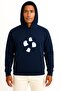 Hooded Ghost, Kawaii, Halloween Unisex Sweatshirt with Chest and Back Design