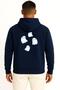 Hooded Ghost, Kawaii, Halloween Unisex Sweatshirt with Chest and Back Design - 2