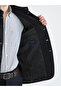 Anthracite Standard Fit Wool Blend Men's Cashmere Coat - 3