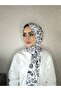 Dp4 Patterned Pera Ready-To-Wear Shawl with Snap Fasteners from the Chin Gold - 5