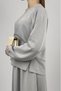 Women's Soft Textured Modal Skirt Set Light Gray - 8