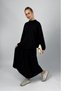 Women's Soft Textured Modal Skirt Set Black - 3