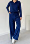 Women's Modal Fabric Polo Neck Long Sleeve Suit 1126 - 4