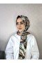 Dp9 Patterned Pera Ready-To-Wear Shawl with Snap Fasteners from the Chin Gold - 4